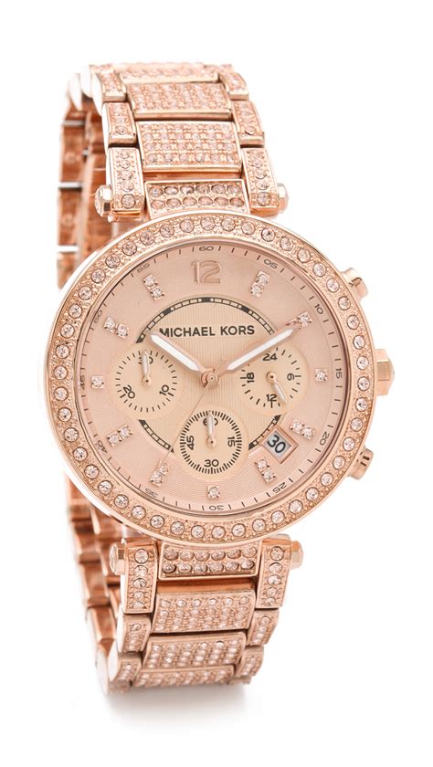 michael kors uhr gold einzelstück|Michael Kors rose gold set.